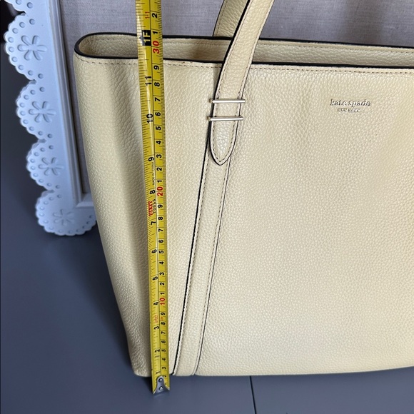 Kate Spade NY Oakwood Street Chandra Yellow Leather Tote Shoulder Bag - Picture 5 of 17